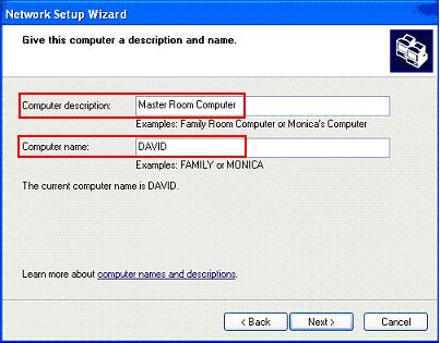 Wizard Set Computer Name